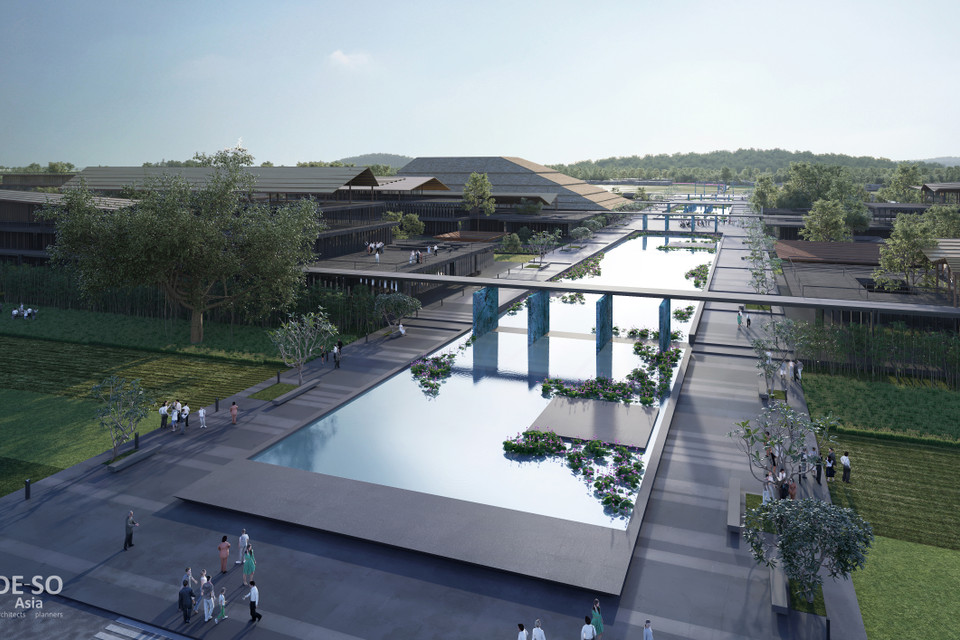 Phối cảnh quy hoạch bảo tồn, tôn tạo Khu lưu niệm Chủ tịch Hồ Chí Minh. (Nguồn: Vietnam+)