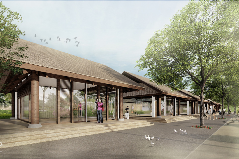 Phối cảnh quy hoạch bảo tồn, tôn tạo Khu lưu niệm Chủ tịch Hồ Chí Minh. (Nguồn: Vietnam+)