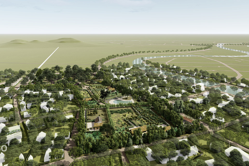 Phối cảnh quy hoạch bảo tồn, tôn tạo Khu lưu niệm Chủ tịch Hồ Chí Minh. (Nguồn: Vietnam+)