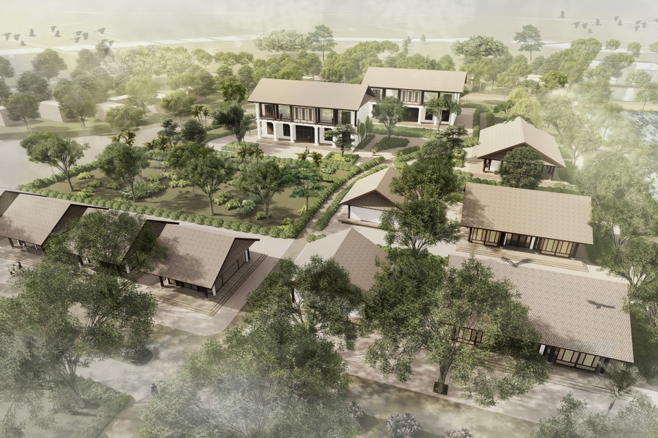 Phối cảnh quy hoạch bảo tồn, tôn tạo Khu lưu niệm Chủ tịch Hồ Chí Minh. (Nguồn: Vietnam+)