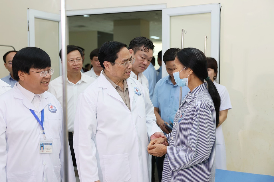 Hiện nay, Bệnh viện Đa khoa tỉnh Bắc Kạn có 34 khoa, phòng. (Ảnh: Dương Giang/TTXVN)