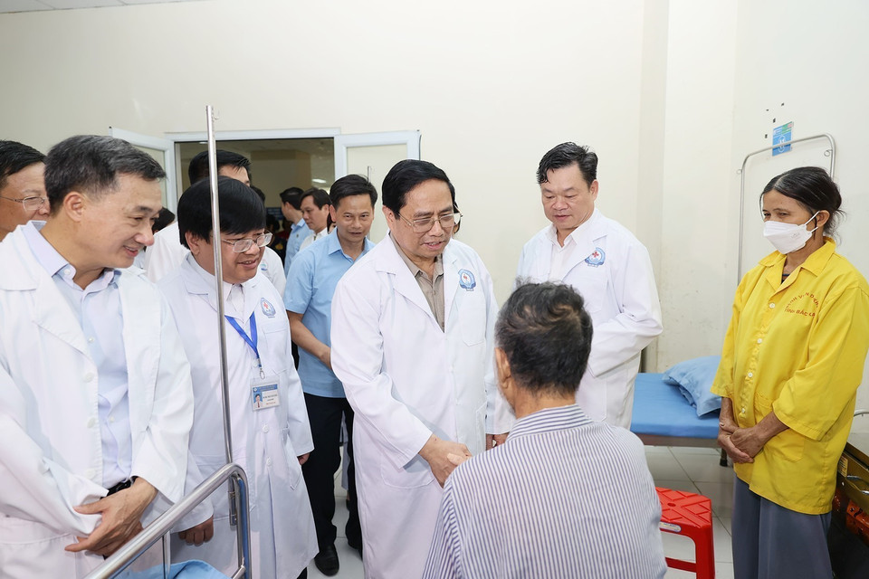 Bệnh viện được xây dựng theo tiêu chí chính quy, khoa học, xanh, sạch, đẹp, thân thiện với môi trường, đáp ứng nhu cầu chăm sóc sức khỏe của nhân dân các dân tộc trong tỉnh Bắc Kạn và các tỉnh lân cận. (Ảnh: Dương Giang/TTXVN)