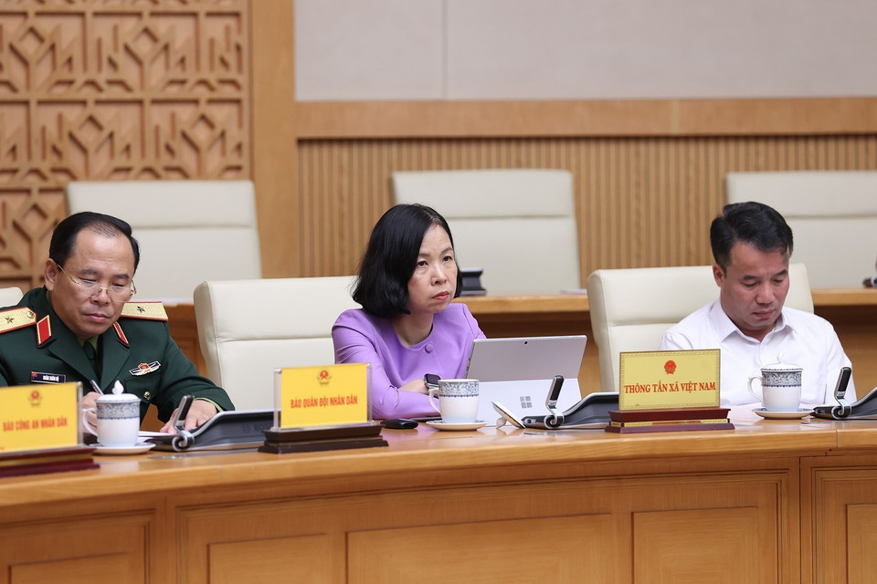 Đại diện các cơ quan thuộc Chính phủ dự hội nghị. (Ảnh: Dương Giang/TTXVN)