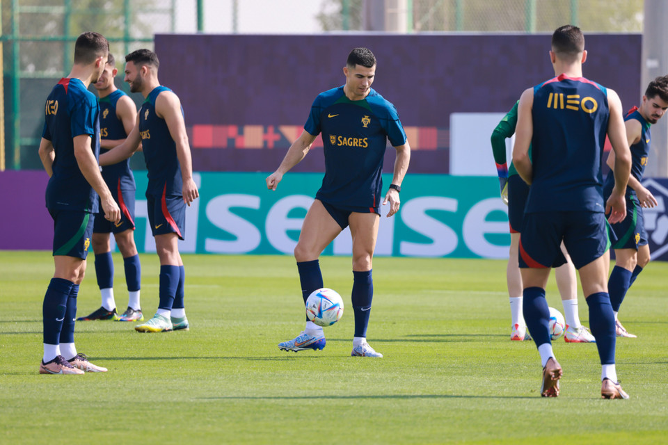 Tuy nhiên, Ronaldo đã trở lại và không cho thấy có dấu hiệu nào về dạ dày. (Ảnh: Hải An/Vietnam+)