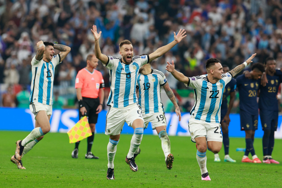 Bởi các cầu thủ Argentina đã hoàn thành rất tốt nhiệm vụ của mình từ khoảng cách 11m. (Ảnh: Hải An/Vietnam+)