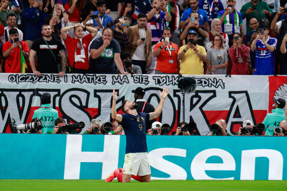 Đây cũng là pha lập công thứ 3 của Giroud ở World Cup năm nay. (Ảnh: Hải An/Vietnam+)