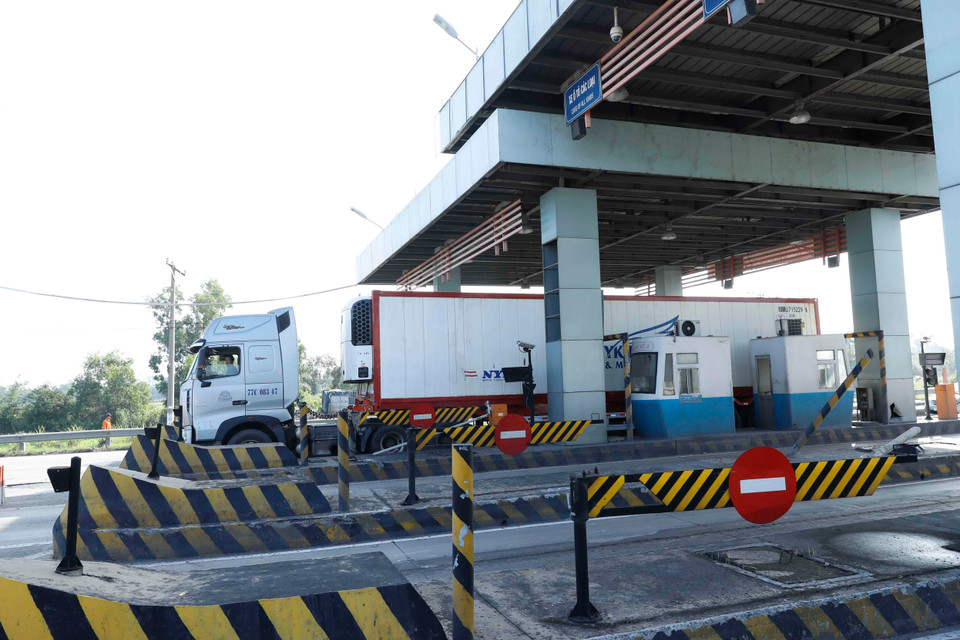 Điểm đầu cao tốc Trung Lương-Mỹ Thuận. (Ảnh: Thống Nhất/TTXVN)