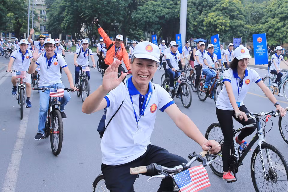 Kỷ niệm 52 năm thành lập ASEAN, sáng 18/8, tại Hà Nội, Bộ Ngoại giao tổ chức Ngày Gia đình ASEAN năm 2019 với sự tham gia của lãnh đạo, cán bộ, nhân viên Bộ Ngoại giao, Đại sứ, Đại biện, đại diện đại sứ quán các nước ASEAN và các đối tác của ASEAN. (Ảnh: Lâm Khánh/TTXVN)