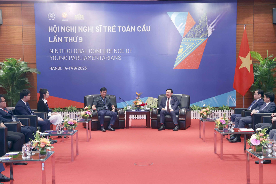 Quang cảnh buổi gặp mặt. (Ảnh: TTXVN)