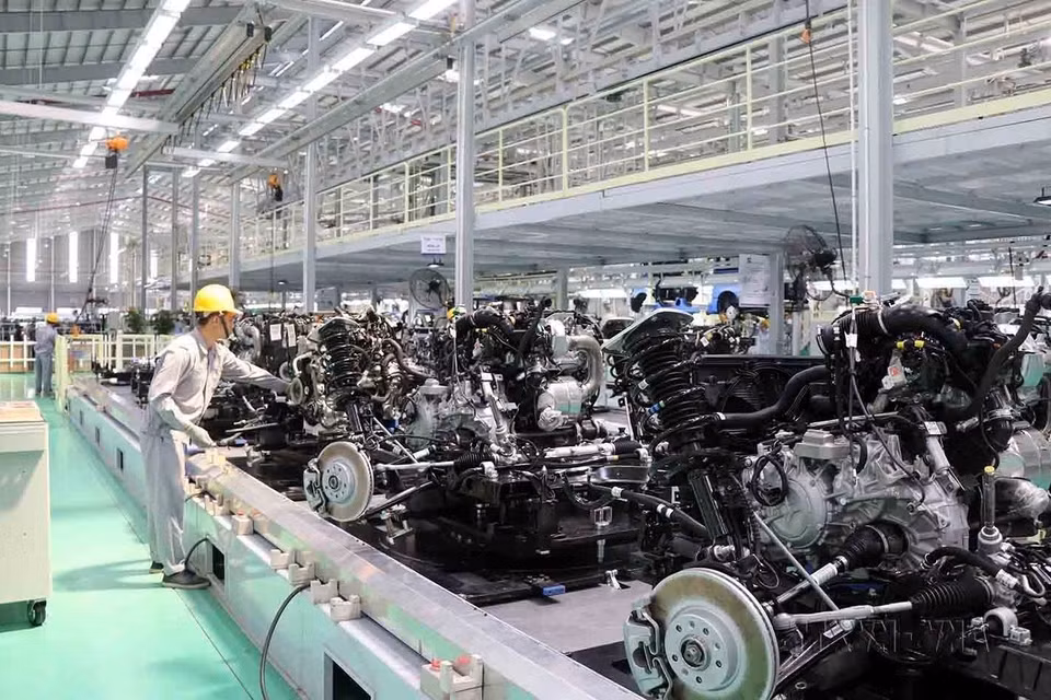 Ngày 5/5/2019, Công ty Cổ phần Ôtô Trường Hải (Thaco) khánh thành nhà máy xe du lịch cao cấp và ra mắt mẫu xe đa dụng châu Âu thương hiệu Peugeot Traveller (Pháp). (Ảnh: Đỗ Trưởng/TTXVN)