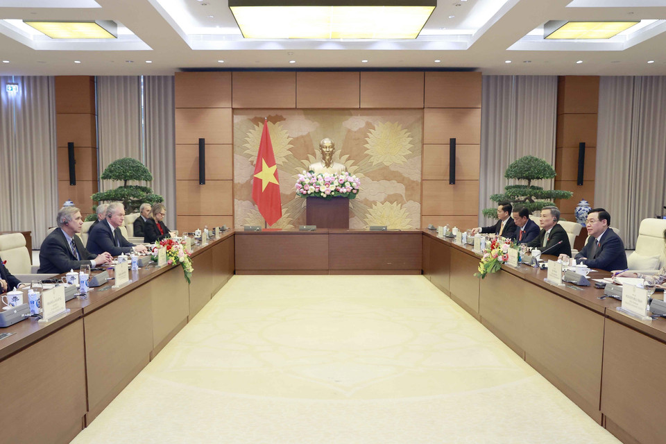 Quang cảnh buổi tiếp. (Ảnh: Doãn Tấn/TTXVN)