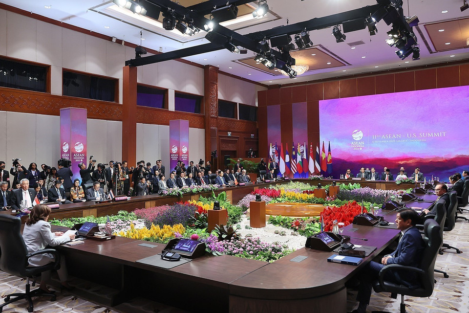 Quang cảnh Hội nghị Cấp cao ASEAN-Hoa Kỳ lần thứ 11. (Ảnh: Dương Giang/TTXVN)