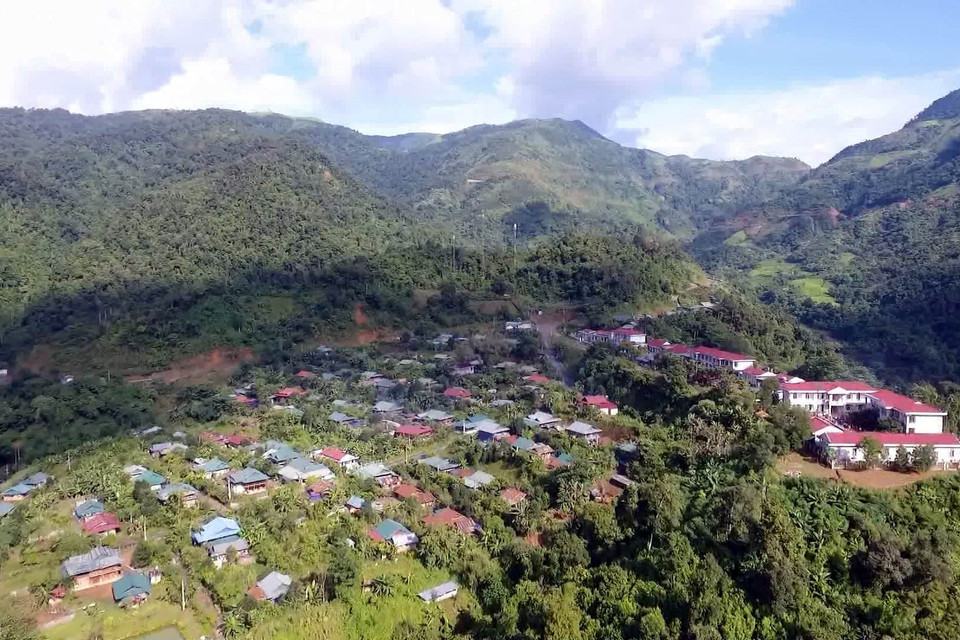 Nơi sinh sống của đồng bào Dân tộc Si La tại xã Can Hồ, huyện Mường Tè (Lai Châu). (Ảnh: Quý Trung/TTXVN)