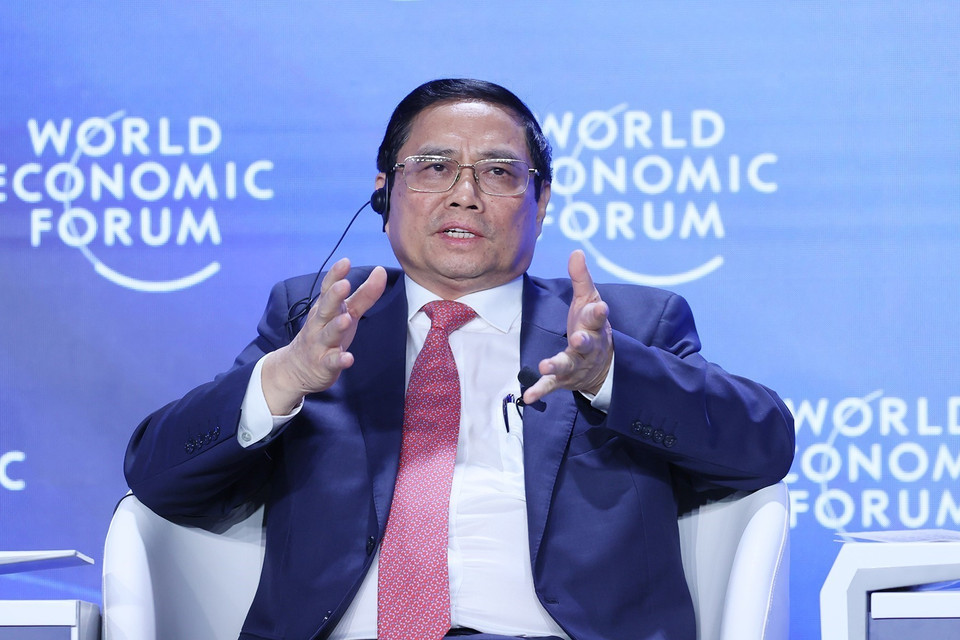 Một trong những cách tiếp cận được Thủ tướng Phạm Minh Chính đề cập là: không chính trị hóa các quan hệ kinh tế, giảm thiểu các yếu tố cản trở sự phát triển của toàn cầu. (Ảnh: Dương Giang/TTXVN)