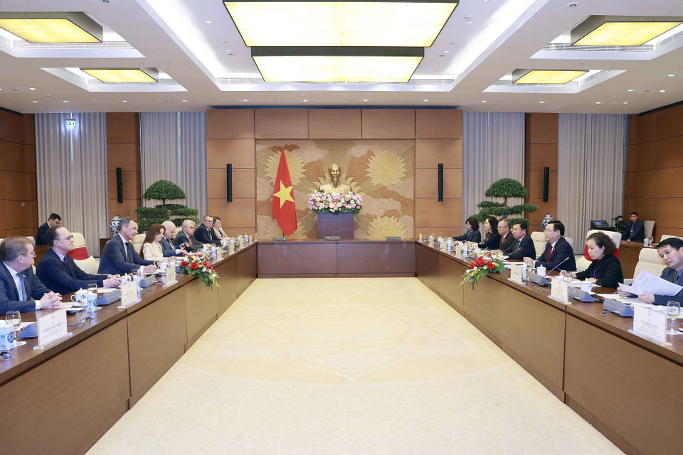 Quang cảnh buổi tiếp. (Ảnh: Doãn Tấn/TTXVN)