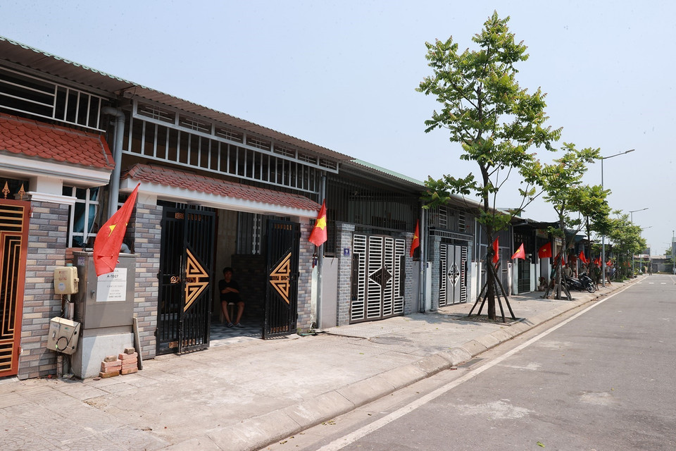 Khu tái định cư Dự án di dời dân cư giải phóng mặt bằng khu vực I Kinh Thành Huế. (Ảnh: Dương Giang/TTXVN)