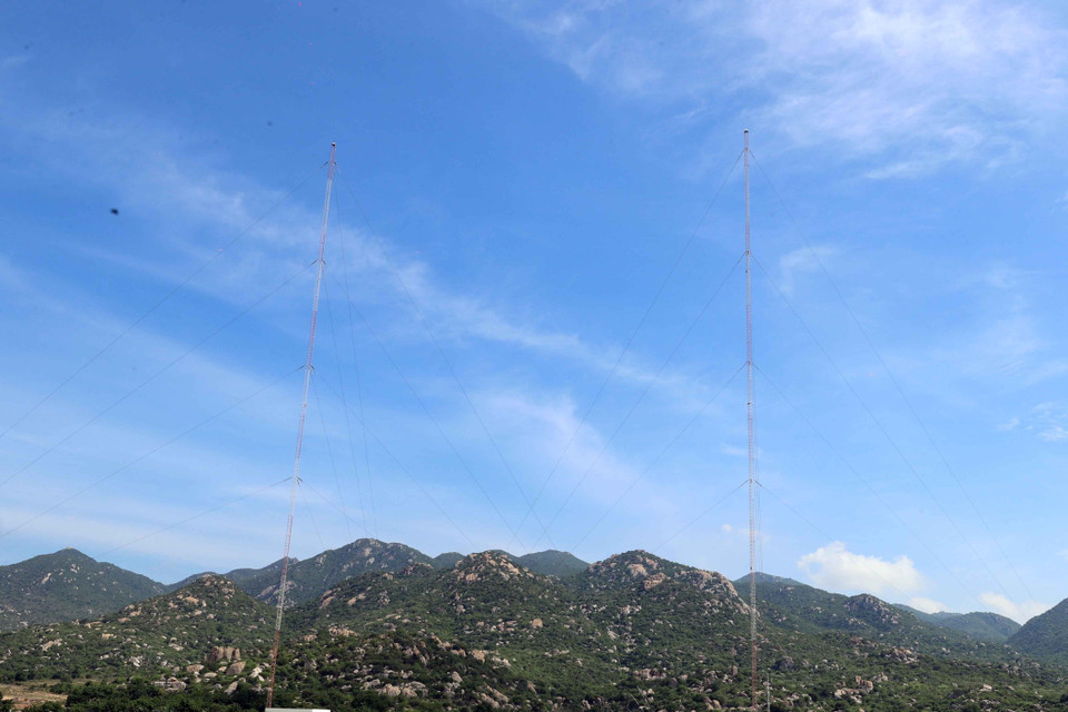 Đài phát sóng AM/DRM khu vực Nam Trung Bộ. (Ảnh: Thống Nhất/TTXVN)