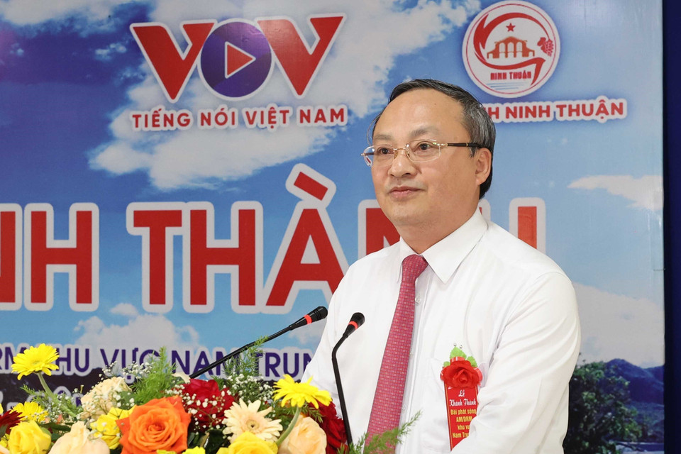 Tổng Giám đốc Đài Tiếng nói Việt Nam Đỗ Tiến Sỹ phát biểu. (Ảnh: Thống Nhất/TTXVN)
