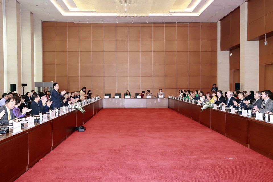 Quang cảnh buổi tiếp. (Ảnh: Doãn Tấn/TTXVN)