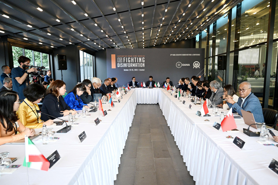 Toàn cảnh Hội nghị Ban Chấp hành Tổ chức các Hãng thông tấn châu Á-Thái Bình Dương (OANA) lần thứ 51. (Ảnh: AA)