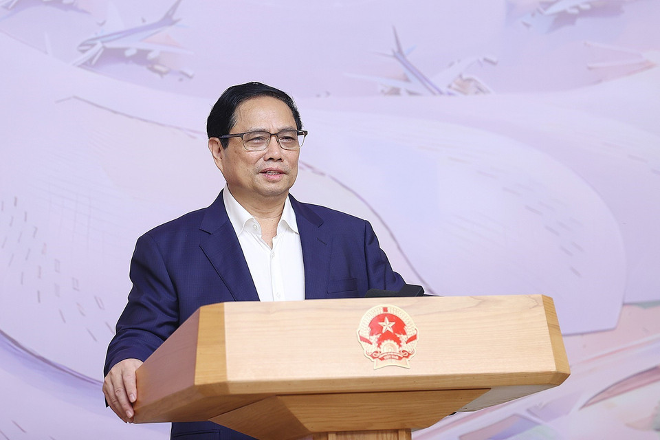 Thủ tướng Phạm Minh Chính chủ trì phiên họp. (Ảnh: Dương Giang/TTXVN)