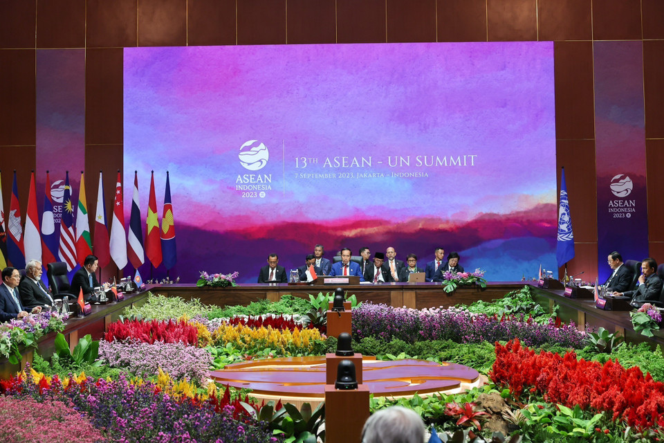 Hội nghị Cấp cao ASEAN-Liên hợp quốc lần thứ 13. (Ảnh: Dương Giang/TTXVN)