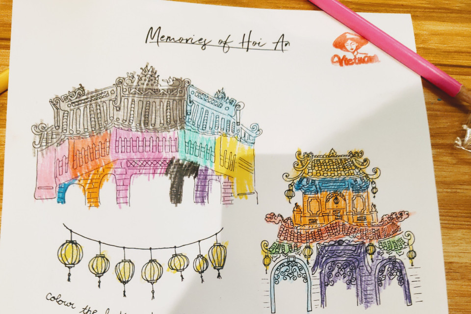 Hình ảnh Hội An lung linh và sinh động qua góc nhìn của bạn bè quốc tế, đặc biệt là những bức tranh đầy màu sắc đến từ các du khách nhí. (Nguồn: Vietnam+)