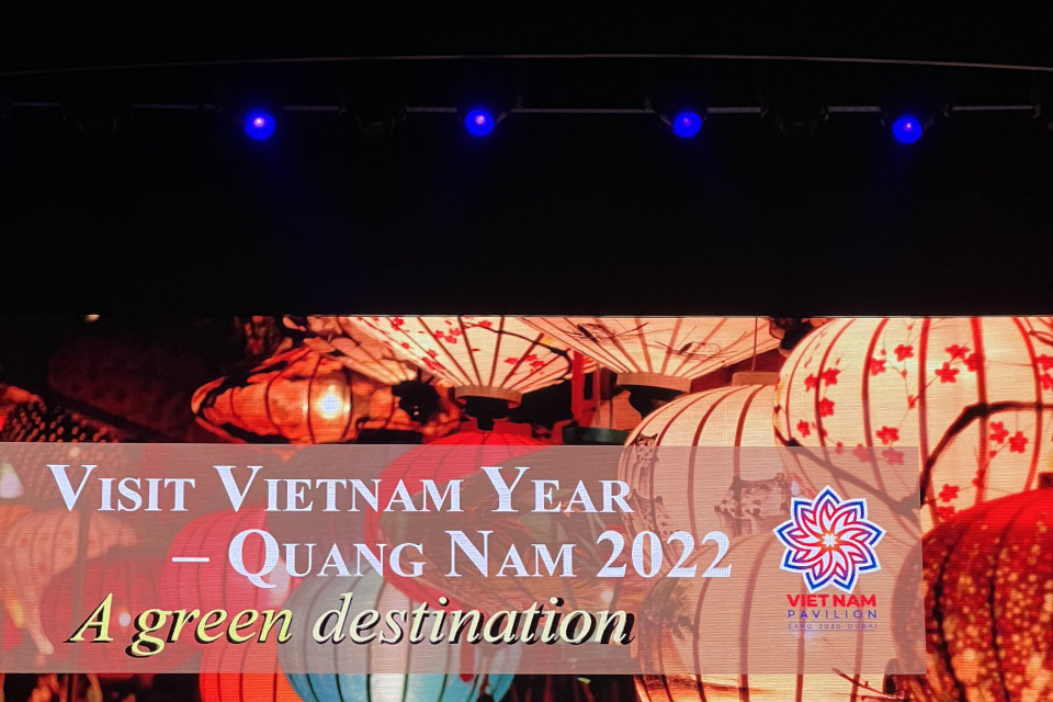 Giám đốc Nhà Triển lãm Việt Nam Phùng Thị Thanh Thuỷ nhấn mạnh vai trò của du lịch Quảng Nam trong liên kết, tạo động lực phát triển du lịch khu vực miền Trung và toàn quốc. (Nguồn: Vietnam+)