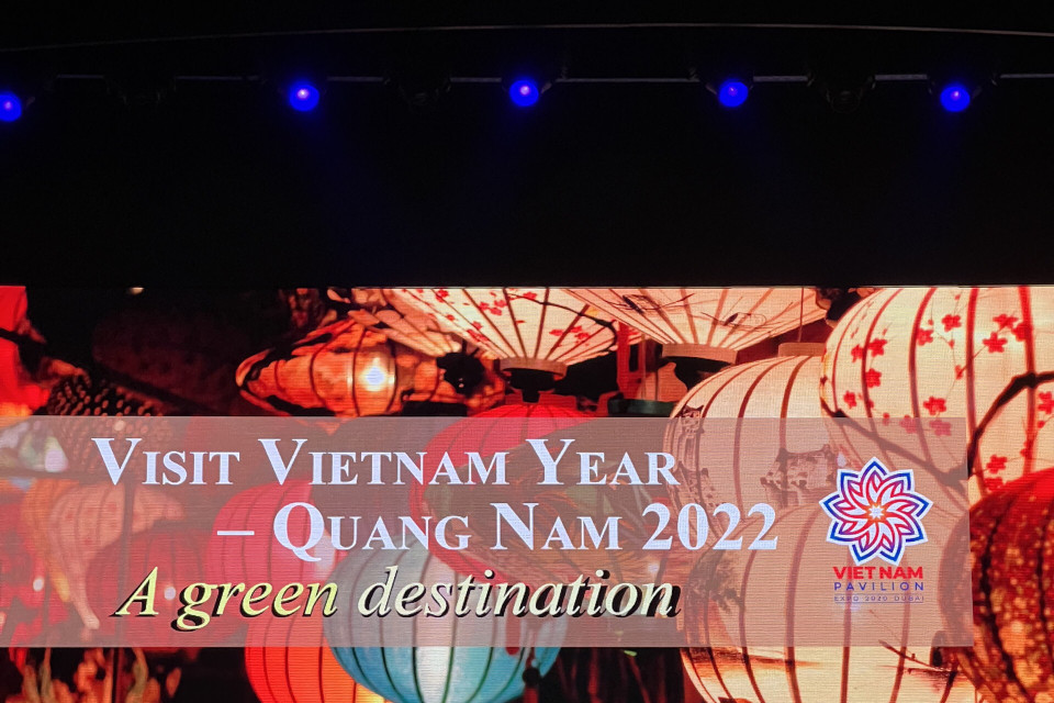 Giám đốc Nhà Triển lãm Việt Nam Phùng Thị Thanh Thủy nhấn mạnh vai trò của du lịch Quảng Nam trong liên kết, tạo động lực phát triển du lịch khu vực miền Trung và toàn quốc. (Nguồn: Vietnam+)