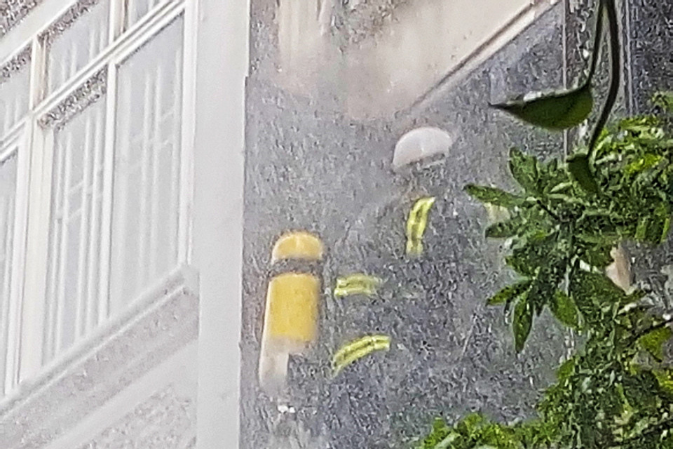 Hiện trường vụ cháy. (Ảnh: Tuấn Anh/TTXVN)