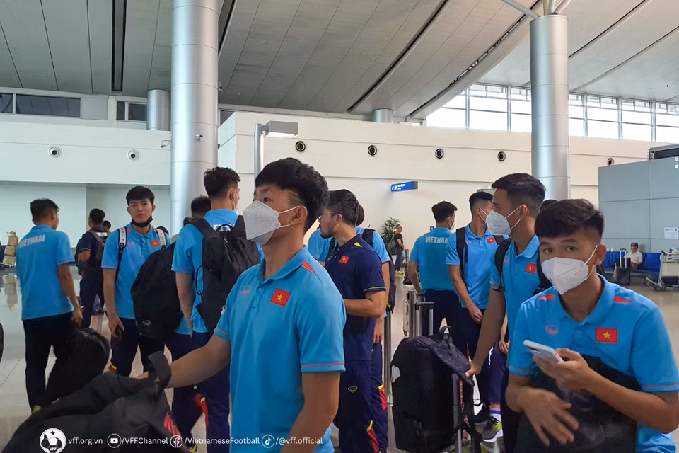 Đội tuyển U22 Việt Nam sang Campuchia với 24 cầu thủ. (Nguồn: VFF)