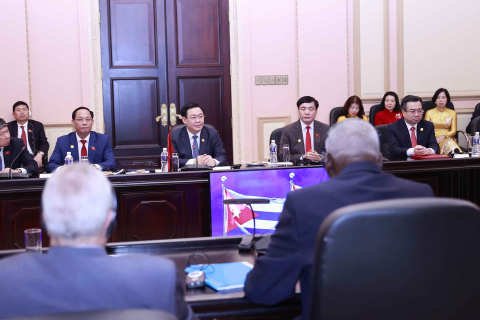 Chủ tịch Quốc hội Vương Đình Huệ phát biểu. (Ảnh: Doãn Tấn/TTXVN)