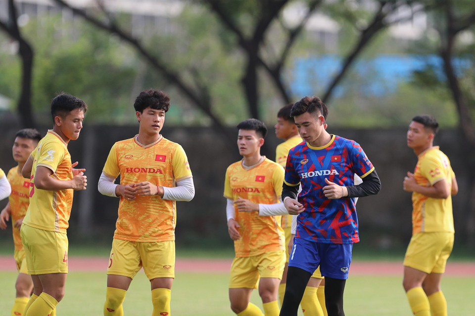 Tại SEA Games 32, mục tiêu của U22 Việt Nam là bảo vệ tấm huy chương Vàng. (Nguồn: VFF)