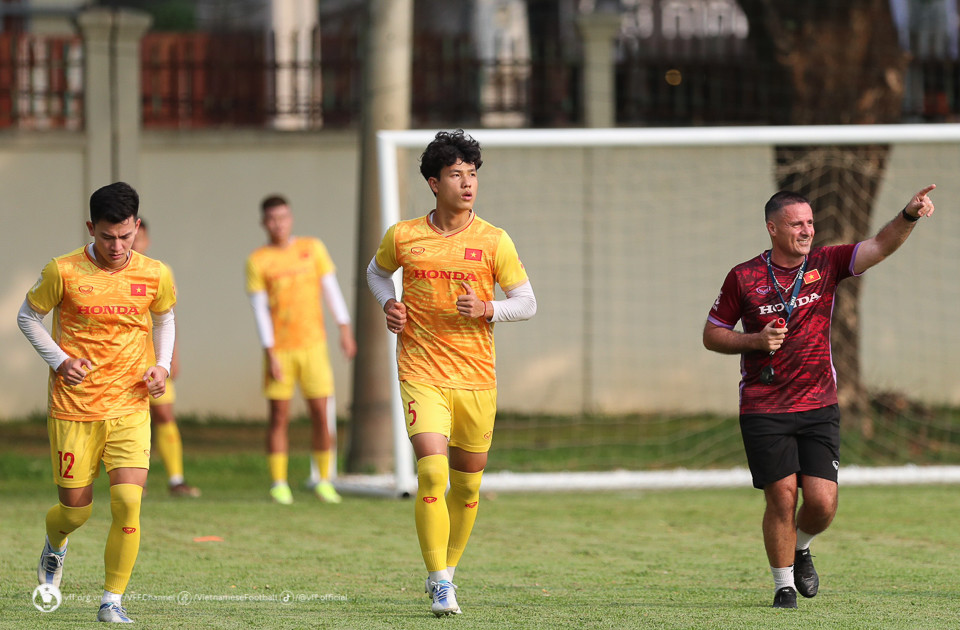 Đội tuyển U22 Việt Nam sang Campuchia với 24 cầu thủ. (Nguồn: VFF)