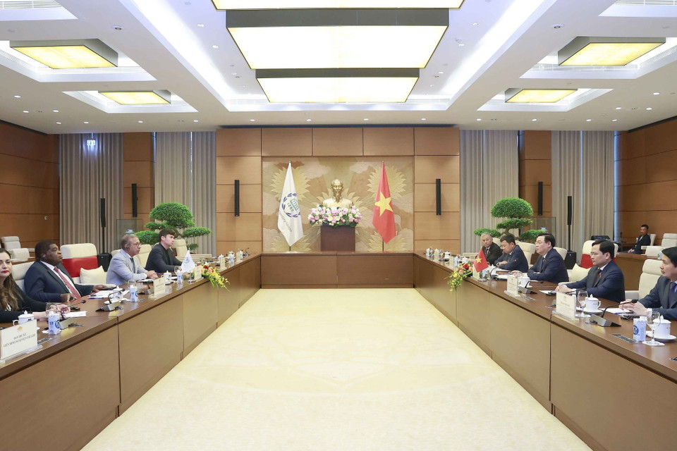 Quang cảnh buổi tiếp. (Ảnh: Doãn Tấn/TTXVN)