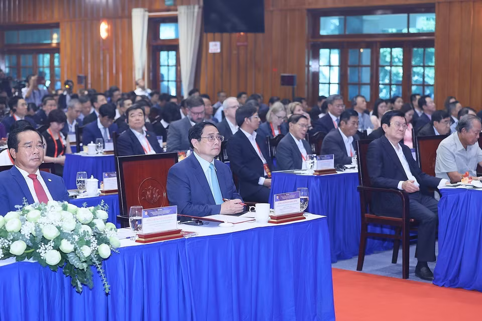 Thủ tướng Phạm Minh Chính dự hội nghị. (Ảnh: Dương Giang/TTXVN)