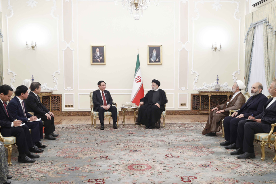 Tại buổi hội kiến, hai nhà lãnh đạo nhất trí tăng cường trao đổi đoàn các cấp, các kênh nhằm tăng cường hơn nữa sự tin cậy chính trị. (Ảnh: Doãn Tấn/TTXVN)