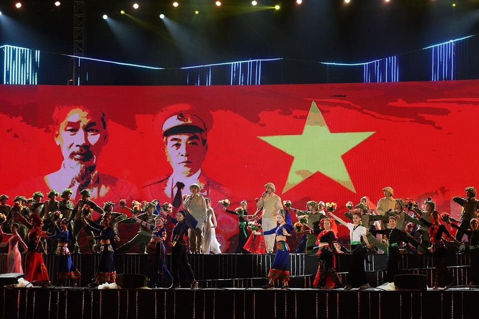 Một tiết mục trong chương trình. (Ảnh: Phan Tuấn Anh/TTXVN)