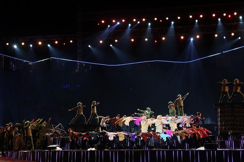 Một tiết mục trong chương trình. (Ảnh: Phan Tuấn Anh/TTXVN)