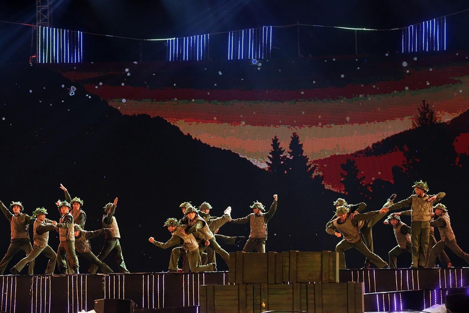 Một tiết mục trong chương trình. (Ảnh: Phan Tuấn Anh/TTXVN)