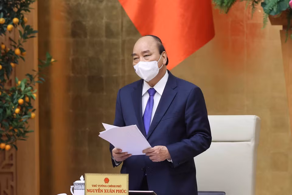 Thủ tướng Nguyễn Xuân Phúc phát biểu chỉ đạo. (Ảnh: Thống Nhất/TTXVN)