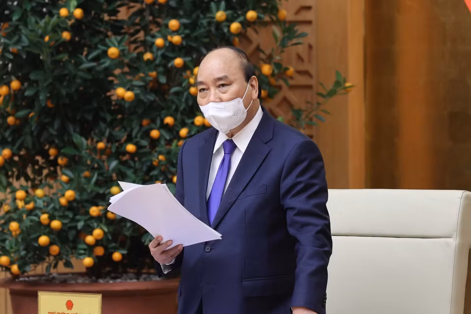 Thủ tướng Nguyễn Xuân Phúc phát biểu chỉ đạo. (Ảnh: Thống Nhất/TTXVN)