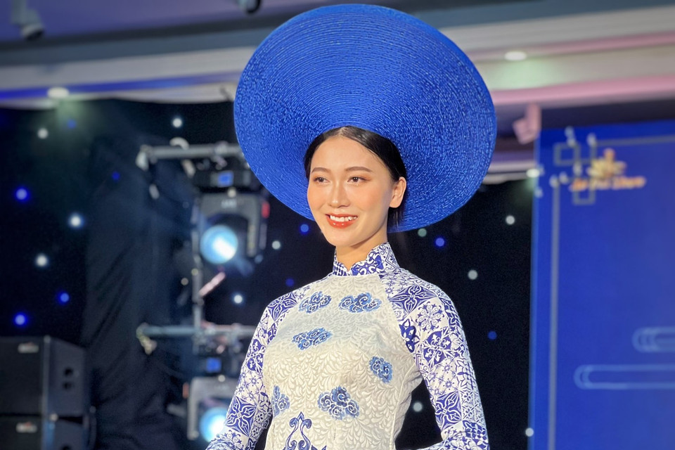 Sự kiện do Bảo tàng Phụ nữ Việt Nam phối hợp với Câu lạc bộ Di sản áo dài Việt Nam tổ chức, hướng tới kỷ niệm 50 năm thiết lập quan hệ ngoại giao Việt Nam-Nhật Bản (1973- 2023). (Ảnh: Mai Mai/Vietnam+)