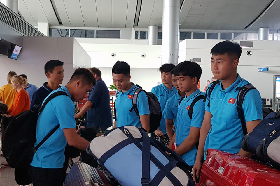 Việc sang Thái Lan sớm sẽ giúp U23 Việt Nam bắt nhịp tốt hơn với điều kiện khí hậu cũng như đồ ăn thức uống tại đây. (Nguồn: VFF)