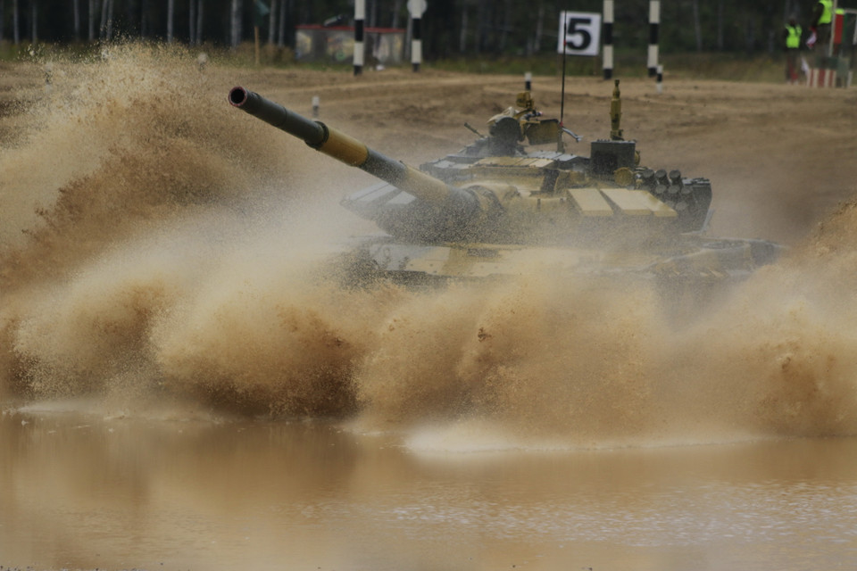 Kíp xe tăng Việt Nam thi đấu ấn tượng tại Hội thao quân sự quốc tế Army Games 2020. (Ảnh: Trần Hiếu/TTXVN)