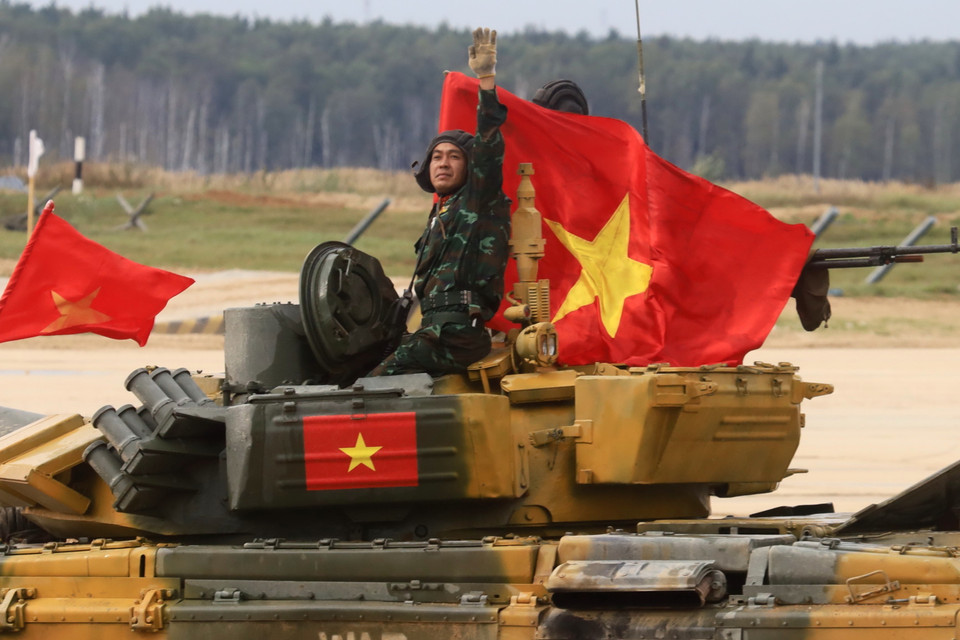 Với màn thi đấu ngoạn mục, kíp xe số 3 mang về chiến thắng và niềm tự hào cho cổ động viên Việt Nam. (Ảnh: Trần Hiếu/TTXVN)