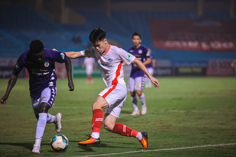 Trận chung kết Cúp Quốc gia 2020 đã diễn ra hấp dẫn và kịch tính... (Ảnh: Hải An/Vietnam+)