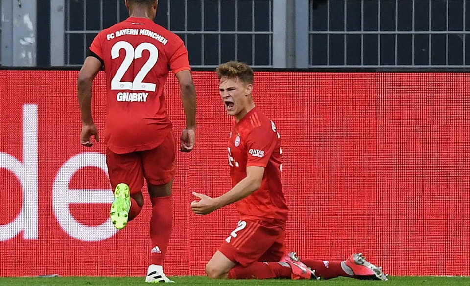 Kimmich ăn mừng sau khi mở tỷ số cho Bayern. (Nguồn: FcBayern)