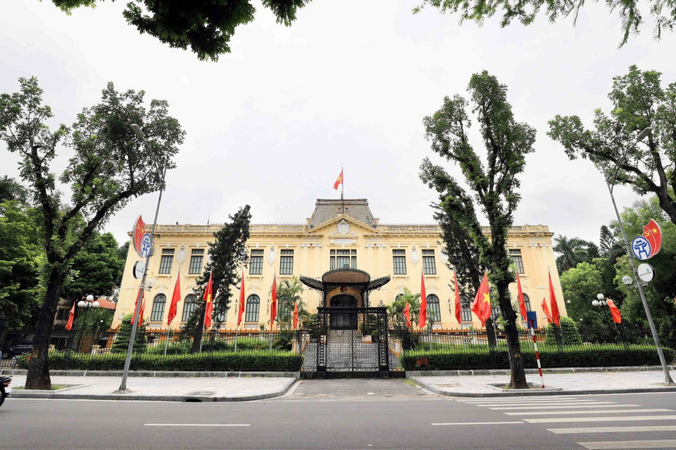 Bắc Bộ phủ - Phủ toàn quyền, nơi được lực lượng của ta tiếp quản trong sáng 9/10/1954. (Ảnh: Thanh Tùng/TTXVN)
