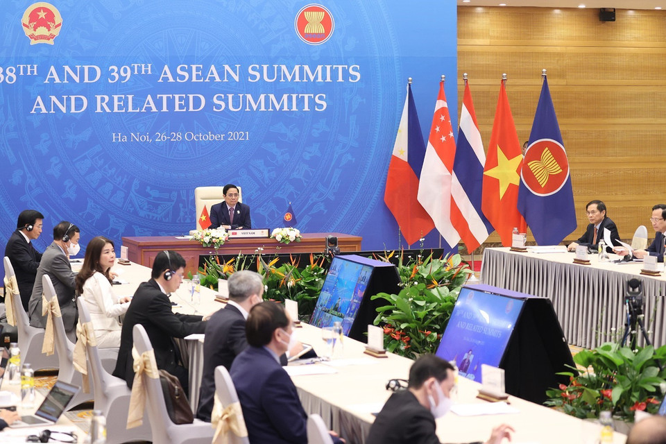 Thủ tướng Phạm Minh Chính tham dự Lễ bế mạc. (Ảnh: Dương Giang/TTXVN)